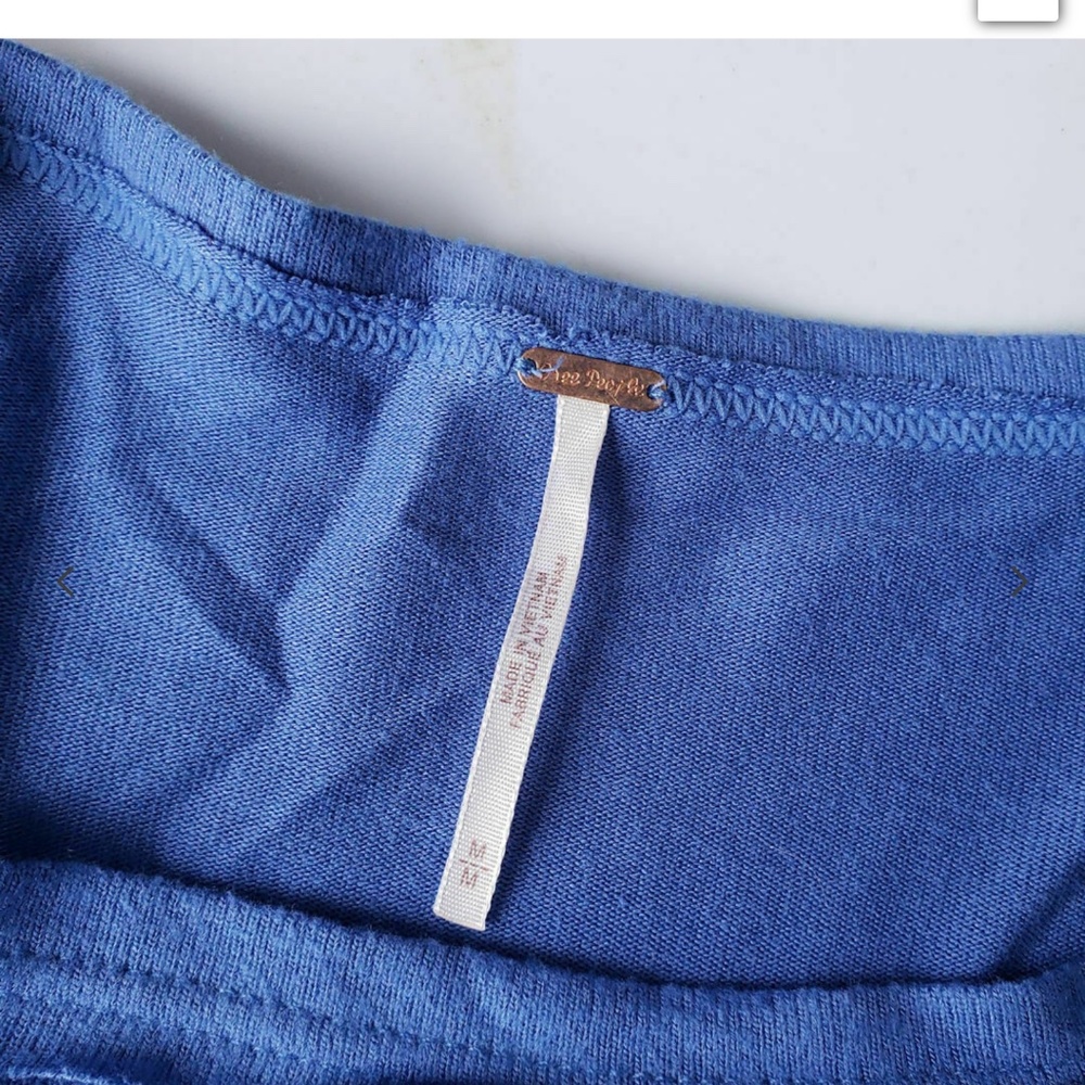 Free People Bluebell Long Sleeve Jewel Top sz medium - Picture 4 of 7